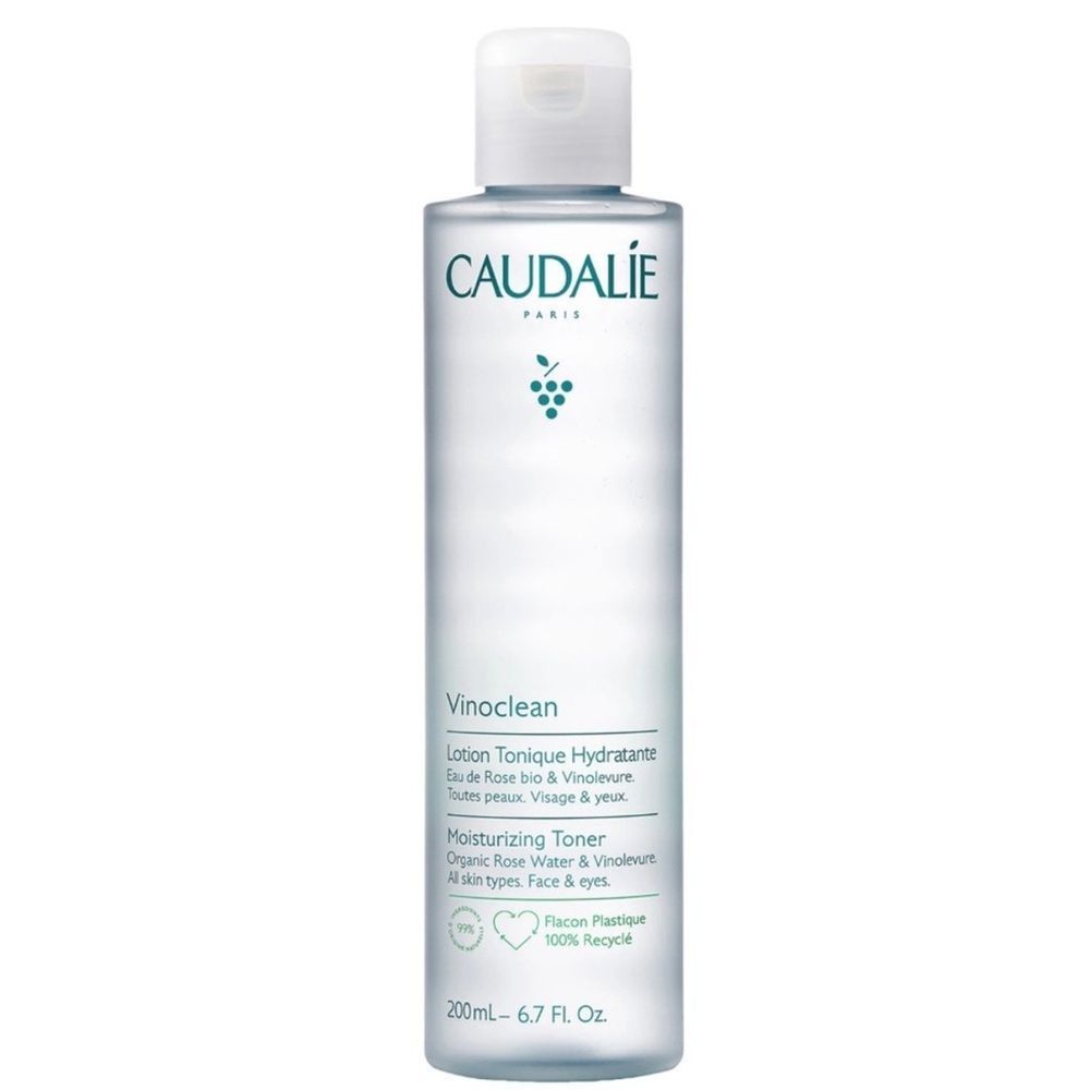 Caudalie Vinoclean Moisturizing Toner with Rose Water New FullSz 6.7oz